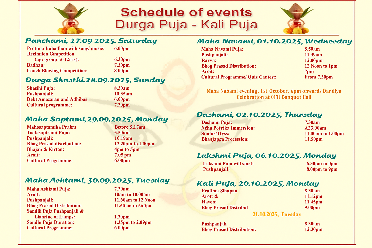 Nirghonto Schedule